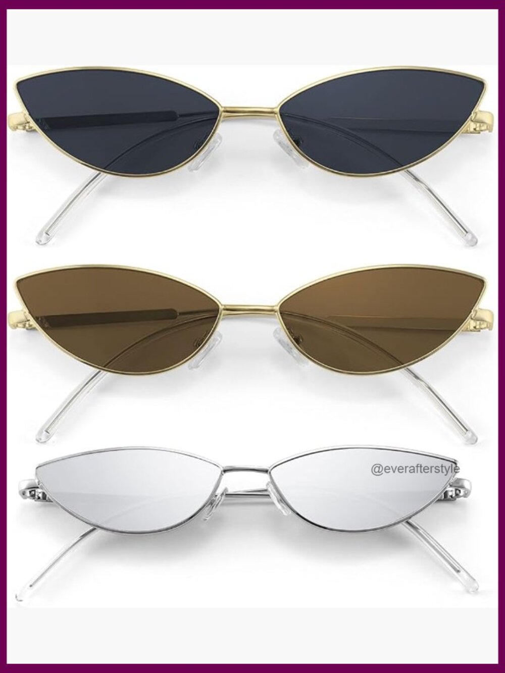 Retro Petals Shape Metal Frame Sunglasses UV400 Protection